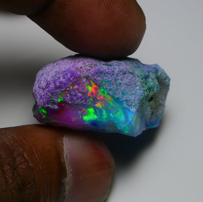 Very Rare Bi-Color Opal Rough 55.00 Cts Natural Ethiopian Opal Raw Jewelry Grade