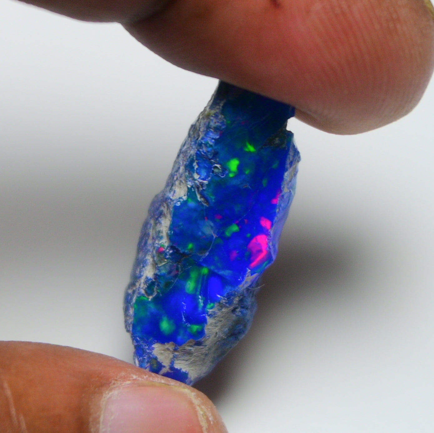 Rare Blue Opal 14.60 Carats | Natural Blue Ethiopian Opal Rough - Ready for Cutting & Jewelry!