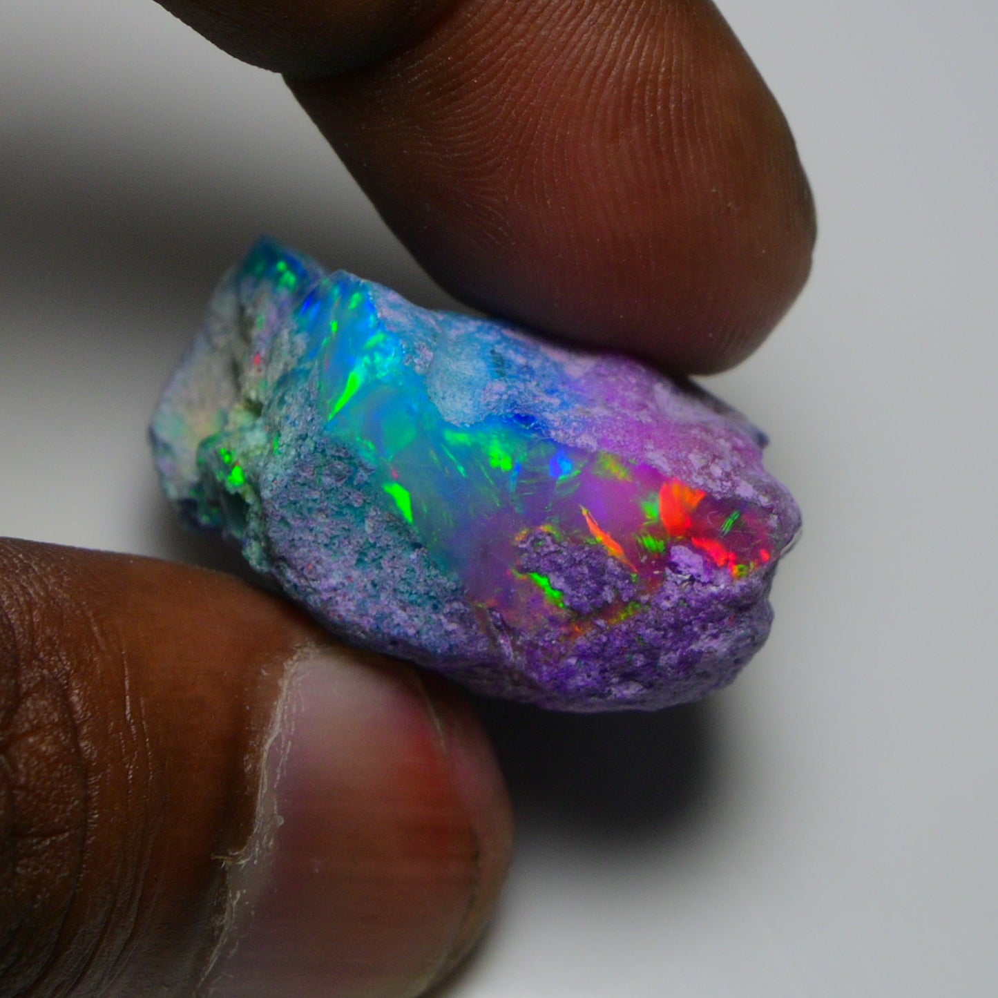 Very Rare Bi-Color Opal Rough 55.00 Cts Natural Ethiopian Opal Raw Jewelry Grade