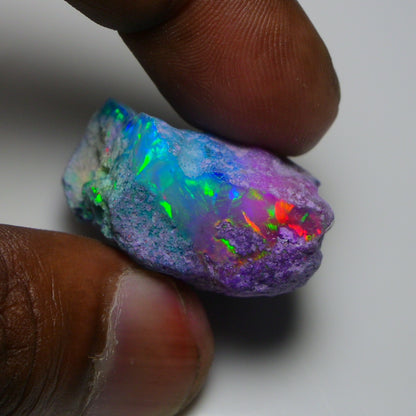 Very Rare Bi-Color Opal Rough 55.00 Cts Natural Ethiopian Opal Raw Jewelry Grade