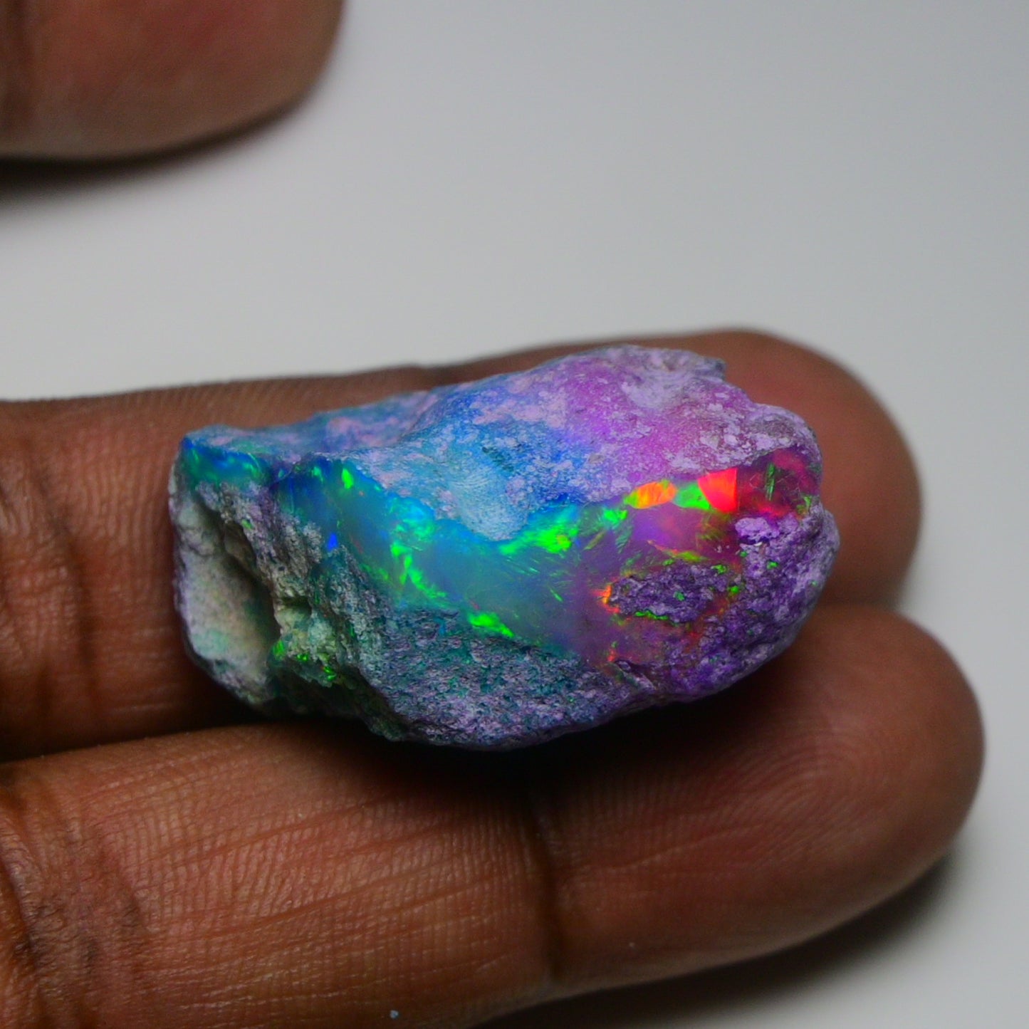 Very Rare Bi-Color Opal Rough 55.00 Cts Natural Ethiopian Opal Raw Jewelry Grade