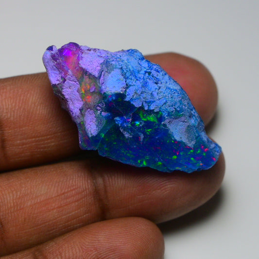 Very Rare Bi-Color Opal Rough 41.20 Cts Natural Ethiopian Opal Raw Jewelry Grade
