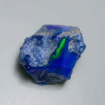 Rare Blue Opal 18.25 Carats | Natural Blue Ethiopian Opal Rough - Ready for Cutting & Jewelry!