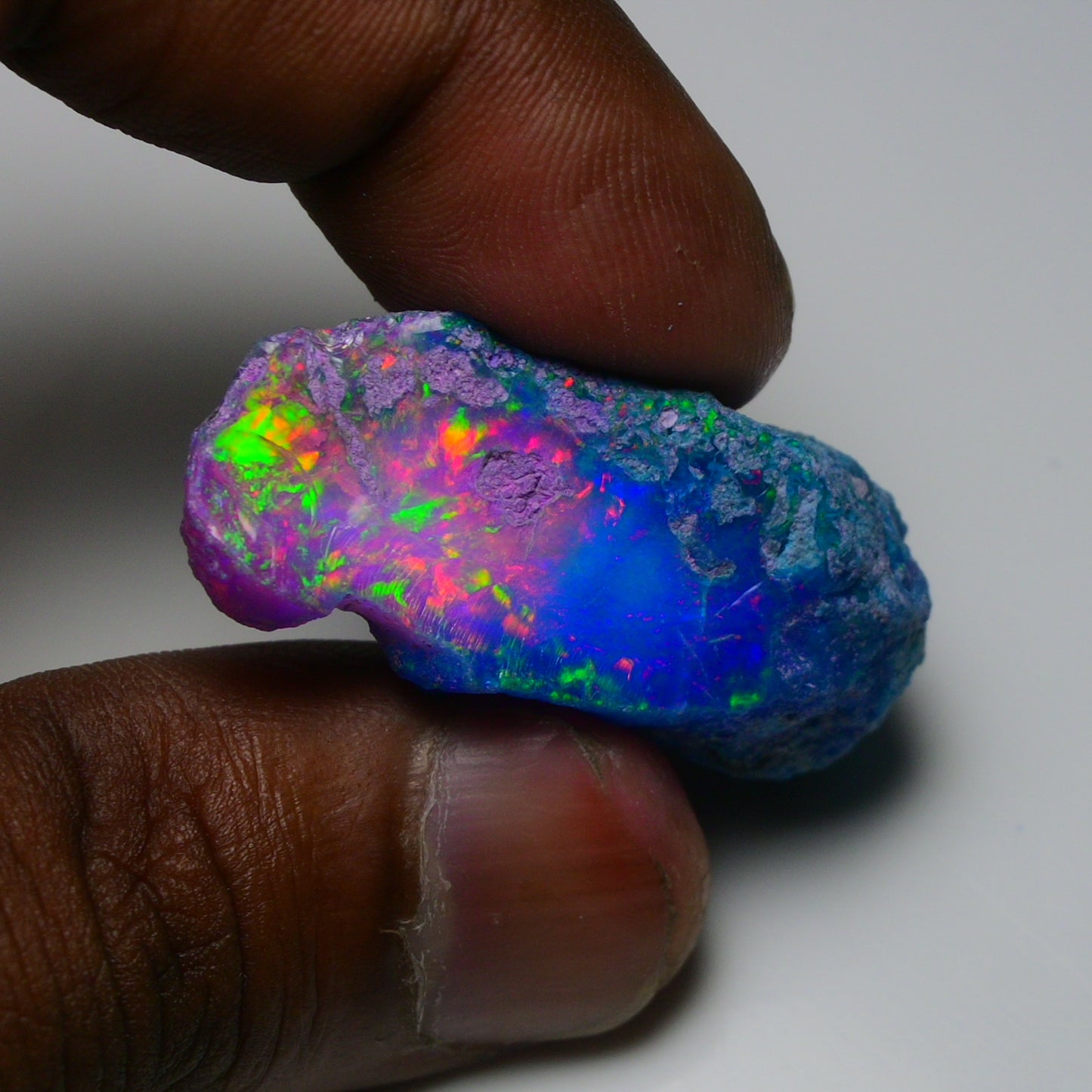 Very Rare Bi-Color Opal Rough 50.00 Cts Natural Ethiopian Opal Raw Jewelry Grade