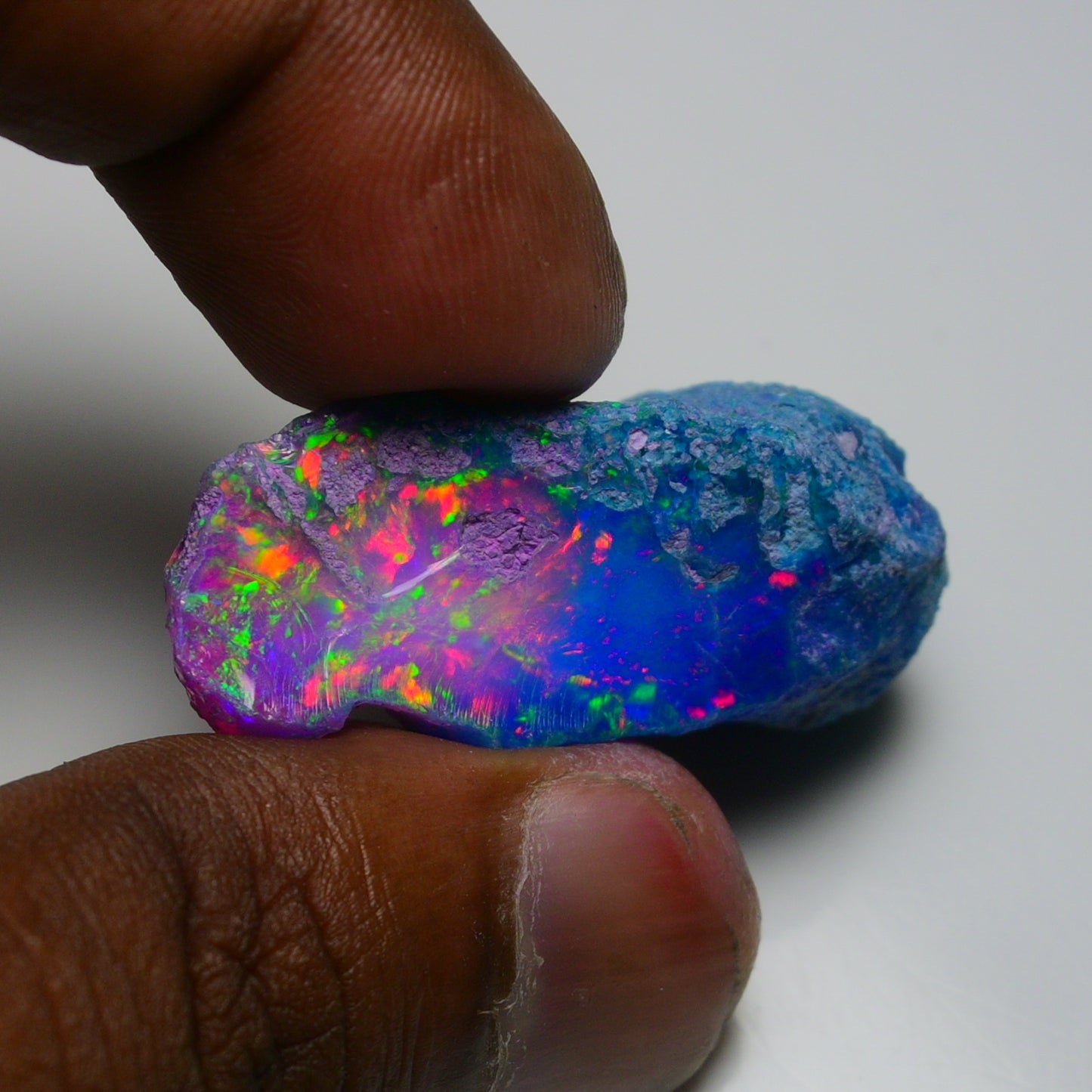 Very Rare Bi-Color Opal Rough 50.00 Cts Natural Ethiopian Opal Raw Jewelry Grade