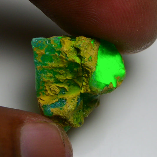 Rare Green Opal 8.75 Carats | Natural Green Ethiopian Opal Rough - Ready for Cutting & Jewelry!