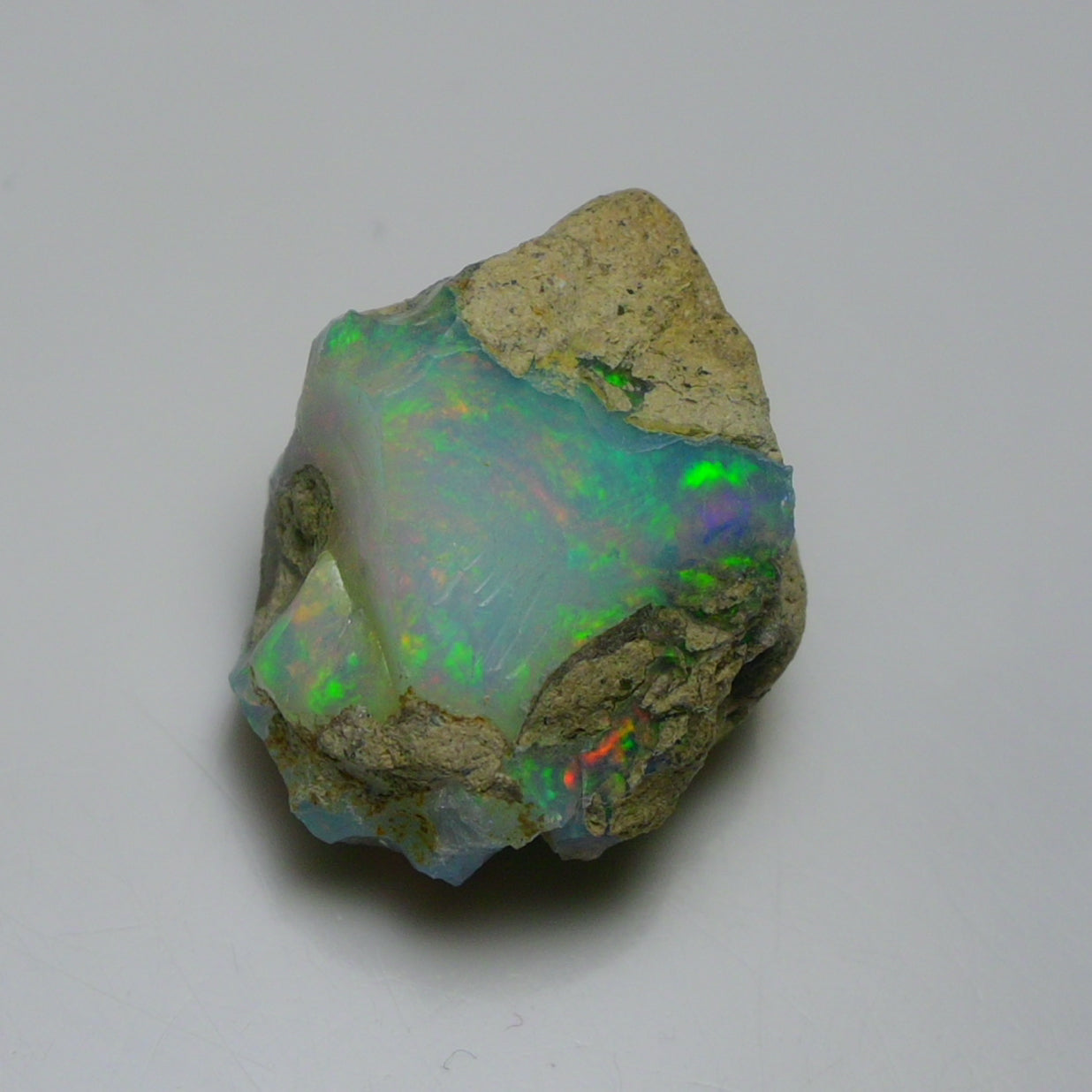 Rare White Opal 19.70 Carats | Natural White Ethiopian Opal Rough - Ready for Cutting & Jewelry!