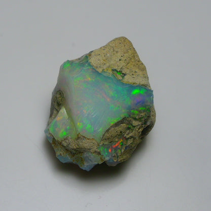 Rare White Opal 19.70 Carats | Natural White Ethiopian Opal Rough - Ready for Cutting & Jewelry!