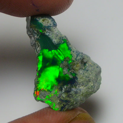 Black Opal Weight: 9.00  Carats | Natural Black Ethiopian Opal Rough - Ready for Cutting & Jewelry
