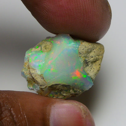 Rare White Opal 19.70 Carats | Natural White Ethiopian Opal Rough - Ready for Cutting & Jewelry!