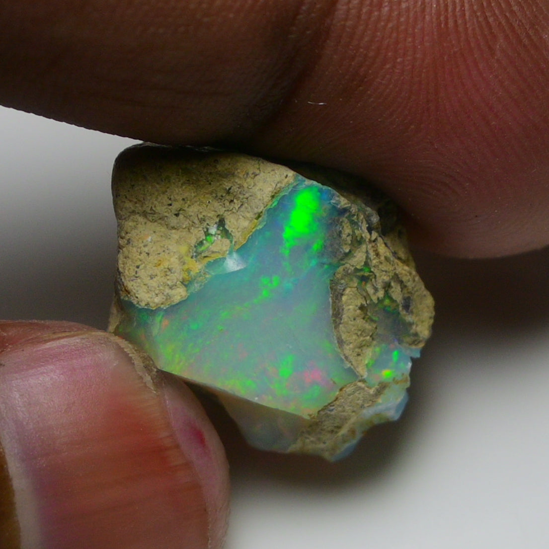Rare White Opal 19.70 Carats | Natural White Ethiopian Opal Rough - Ready for Cutting & Jewelry!