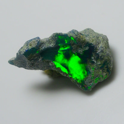 Black Opal Weight: 9.00  Carats | Natural Black Ethiopian Opal Rough - Ready for Cutting & Jewelry