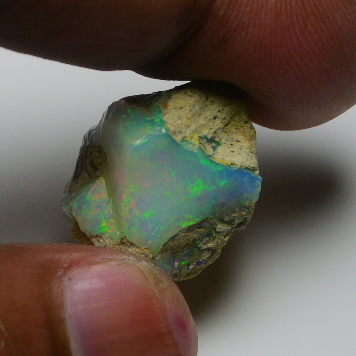 Rare White Opal 19.70 Carats | Natural White Ethiopian Opal Rough - Ready for Cutting & Jewelry!