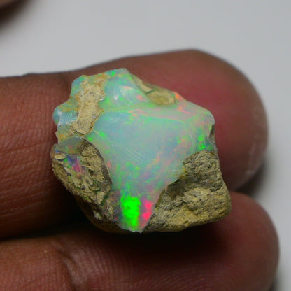 Rare White Opal 19.70 Carats | Natural White Ethiopian Opal Rough - Ready for Cutting & Jewelry!