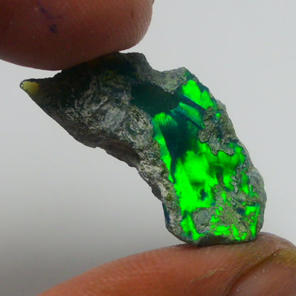 Black Opal Weight: 9.00  Carats | Natural Black Ethiopian Opal Rough - Ready for Cutting & Jewelry