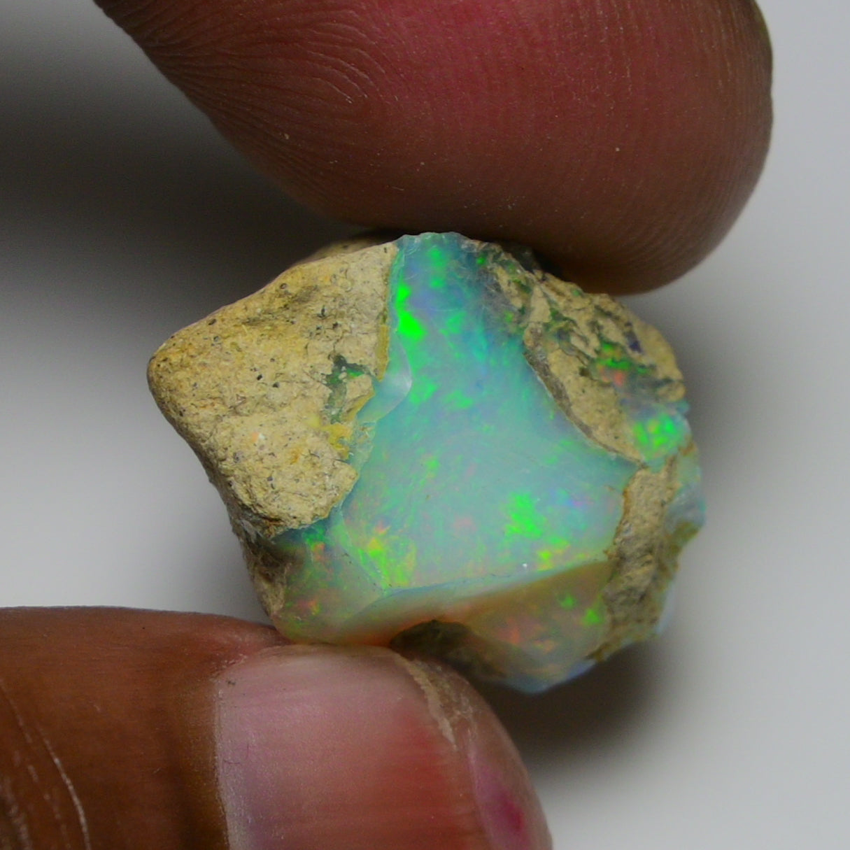 Rare White Opal 19.70 Carats | Natural White Ethiopian Opal Rough - Ready for Cutting & Jewelry!