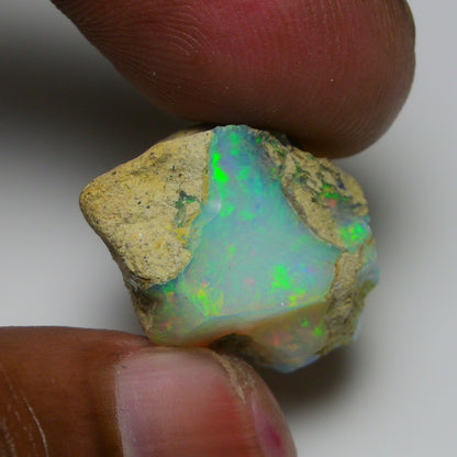 Rare White Opal 19.70 Carats | Natural White Ethiopian Opal Rough - Ready for Cutting & Jewelry!