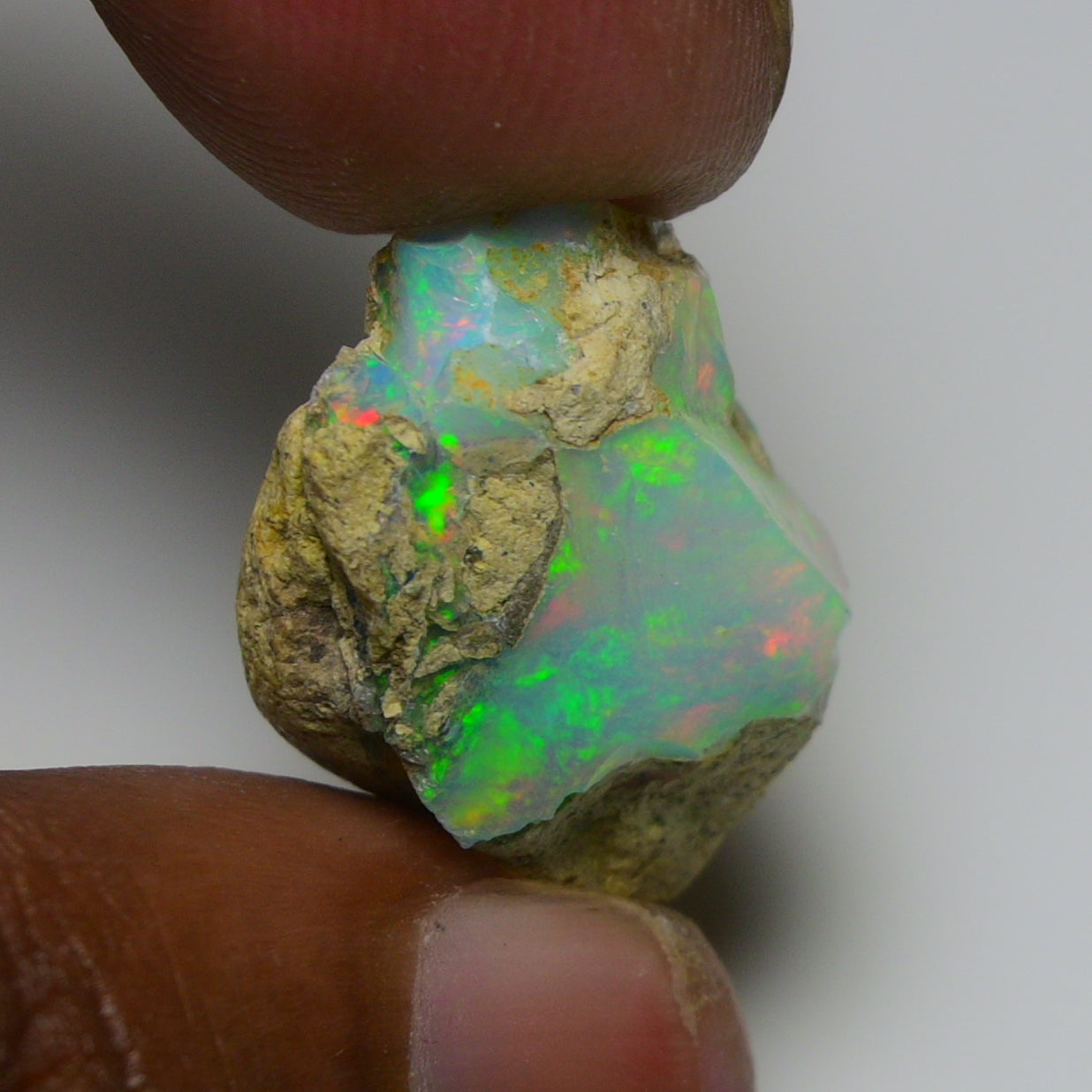Rare White Opal 19.70 Carats | Natural White Ethiopian Opal Rough - Ready for Cutting & Jewelry!