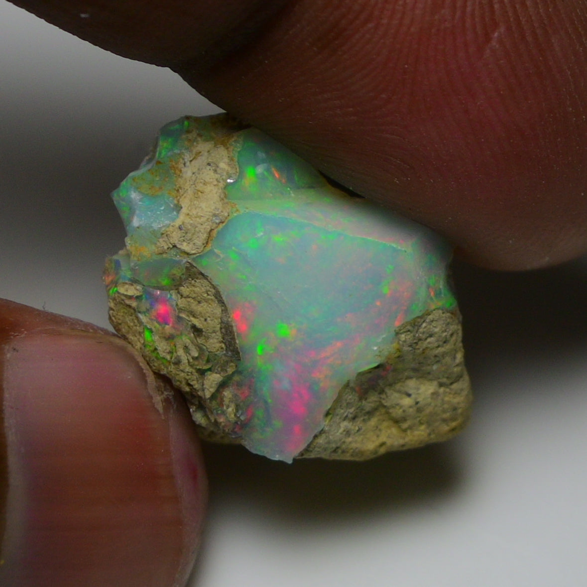 Rare White Opal 19.70 Carats | Natural White Ethiopian Opal Rough - Ready for Cutting & Jewelry!