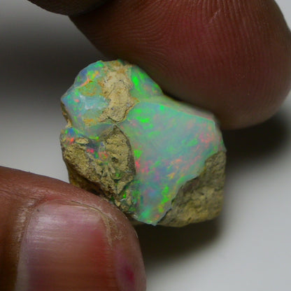 Rare White Opal 19.70 Carats | Natural White Ethiopian Opal Rough - Ready for Cutting & Jewelry!