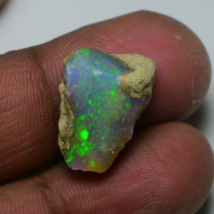 Rare White Opal 7.80 Carats | Natural White Ethiopian Opal Rough - Ready for Cutting & Jewelry!