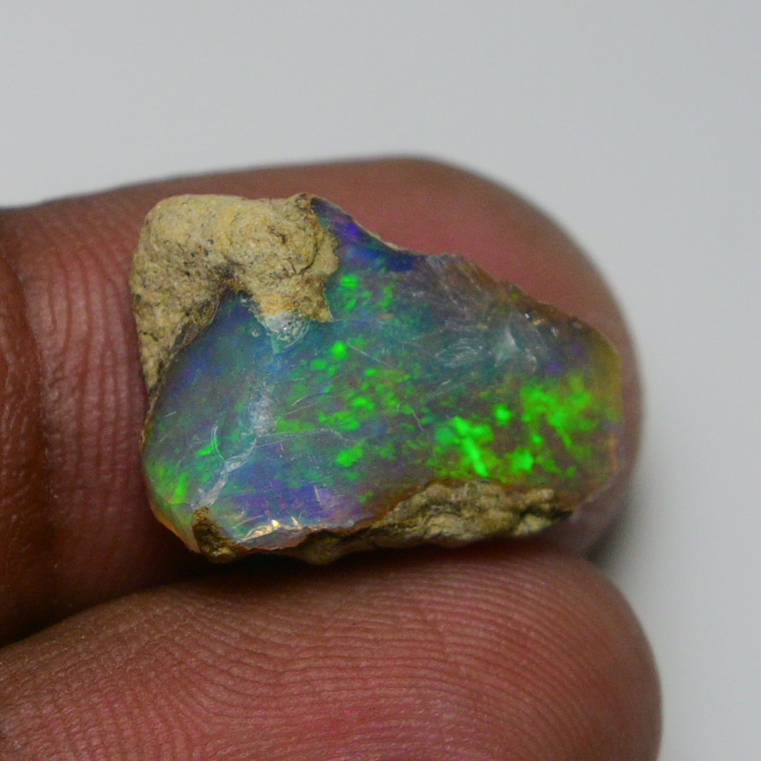 Rare White Opal 7.80 Carats | Natural White Ethiopian Opal Rough - Ready for Cutting & Jewelry!
