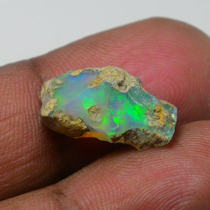 Rare White Opal 7.05 Carats | Natural White Ethiopian Opal Rough - Ready for Cutting & Jewelry!