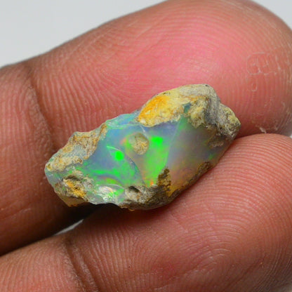 Rare White Opal 7.05 Carats | Natural White Ethiopian Opal Rough - Ready for Cutting & Jewelry!