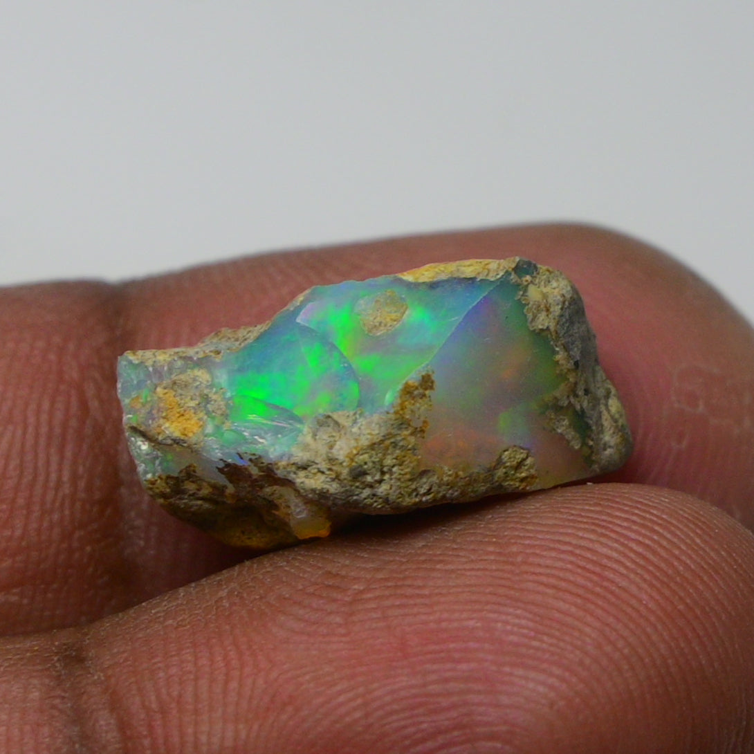 Rare White Opal 7.05 Carats | Natural White Ethiopian Opal Rough - Ready for Cutting & Jewelry!