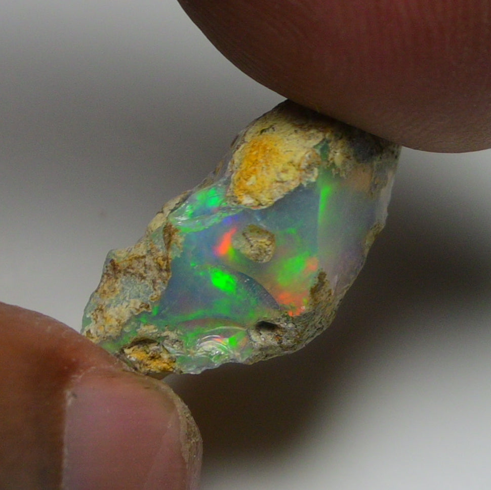 Rare White Opal 7.05 Carats | Natural White Ethiopian Opal Rough - Ready for Cutting & Jewelry!