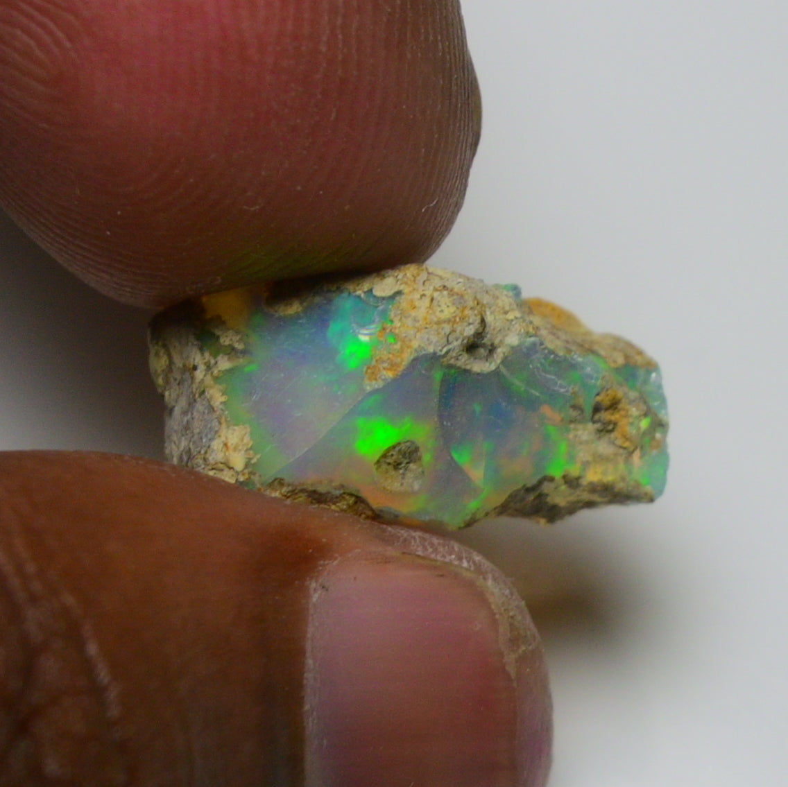 Rare White Opal 7.05 Carats | Natural White Ethiopian Opal Rough - Ready for Cutting & Jewelry!