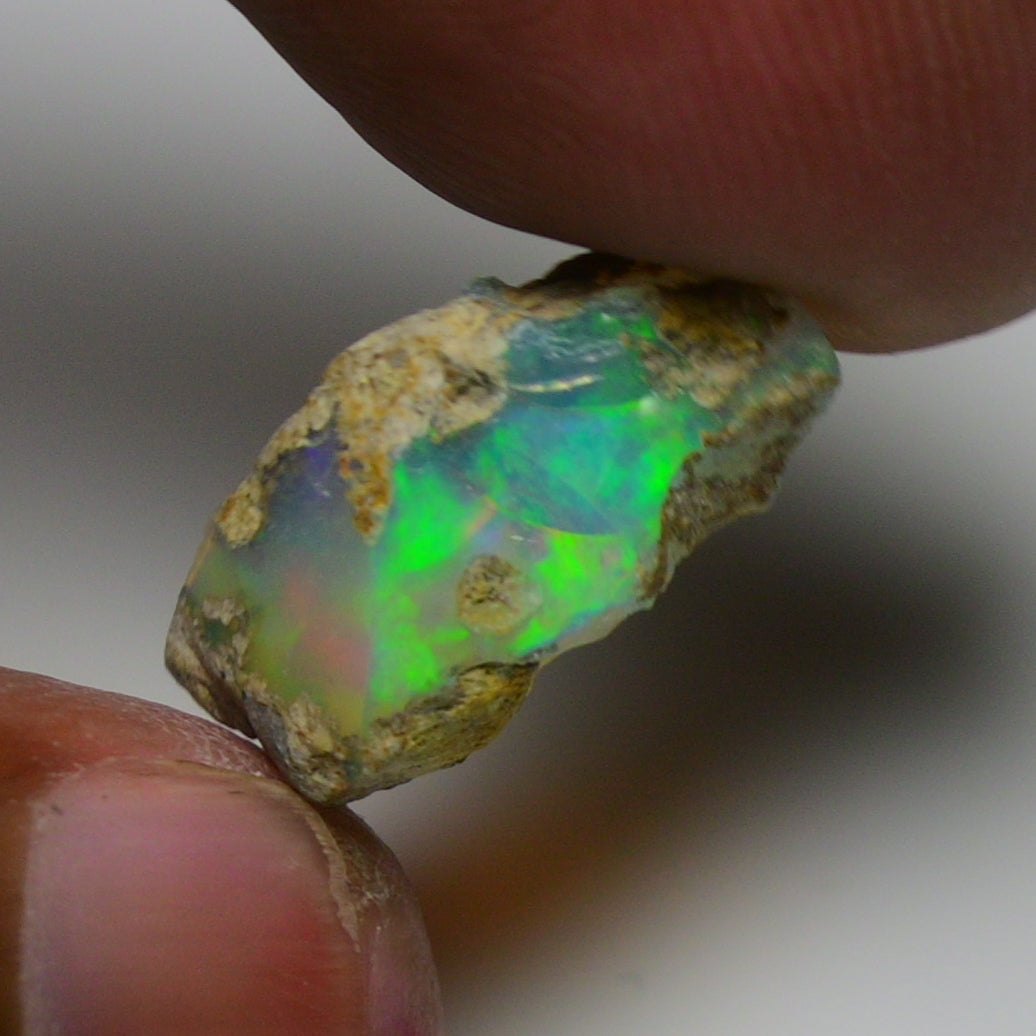 Rare White Opal 7.05 Carats | Natural White Ethiopian Opal Rough - Ready for Cutting & Jewelry!