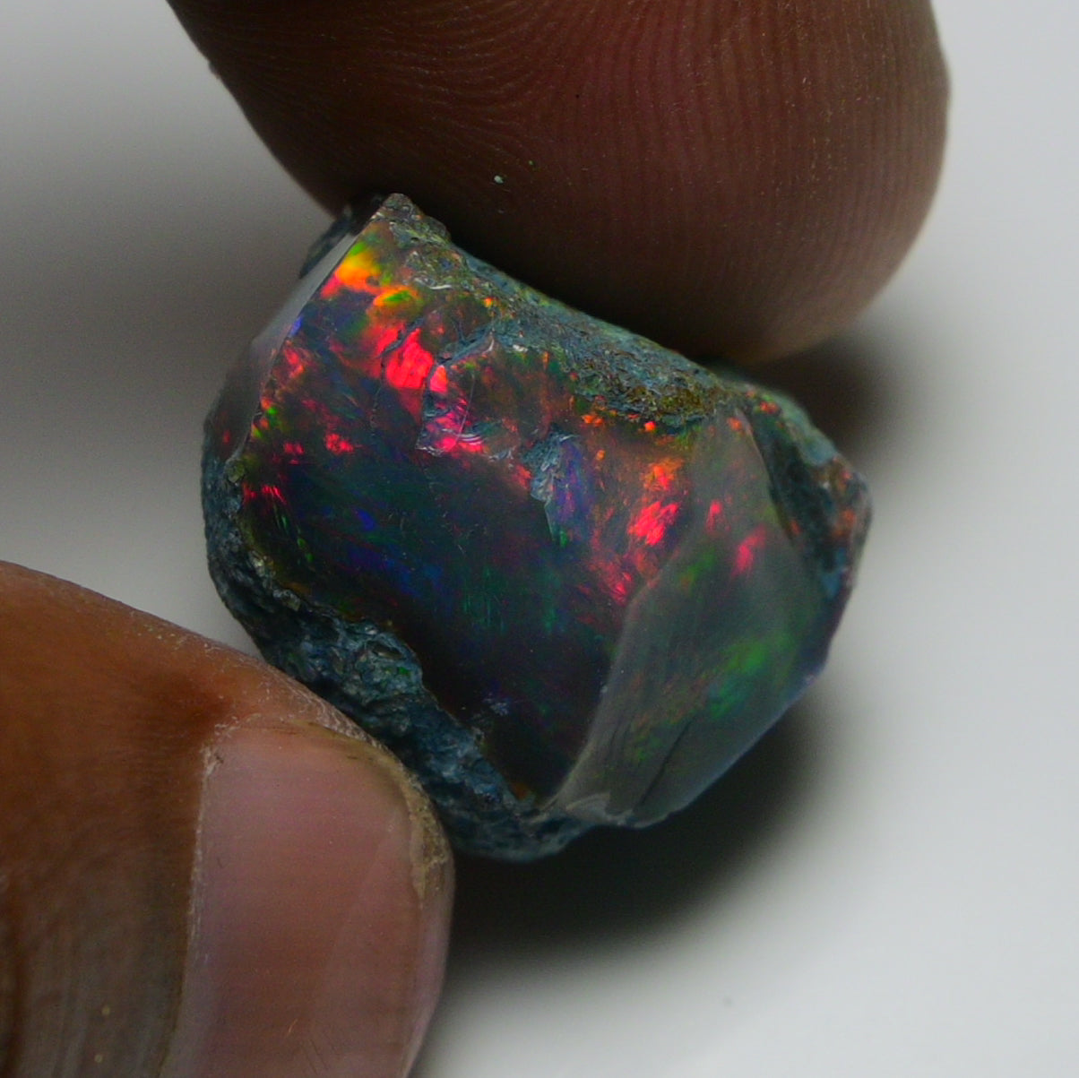 Rare Black Opal 23.50 Carats | Natural Black Ethiopian Opal Rough - Ready for Cutting & Jewelry!
