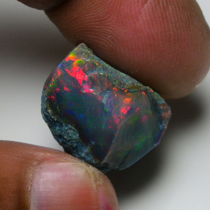 Rare Black Opal 23.50 Carats | Natural Black Ethiopian Opal Rough - Ready for Cutting & Jewelry!