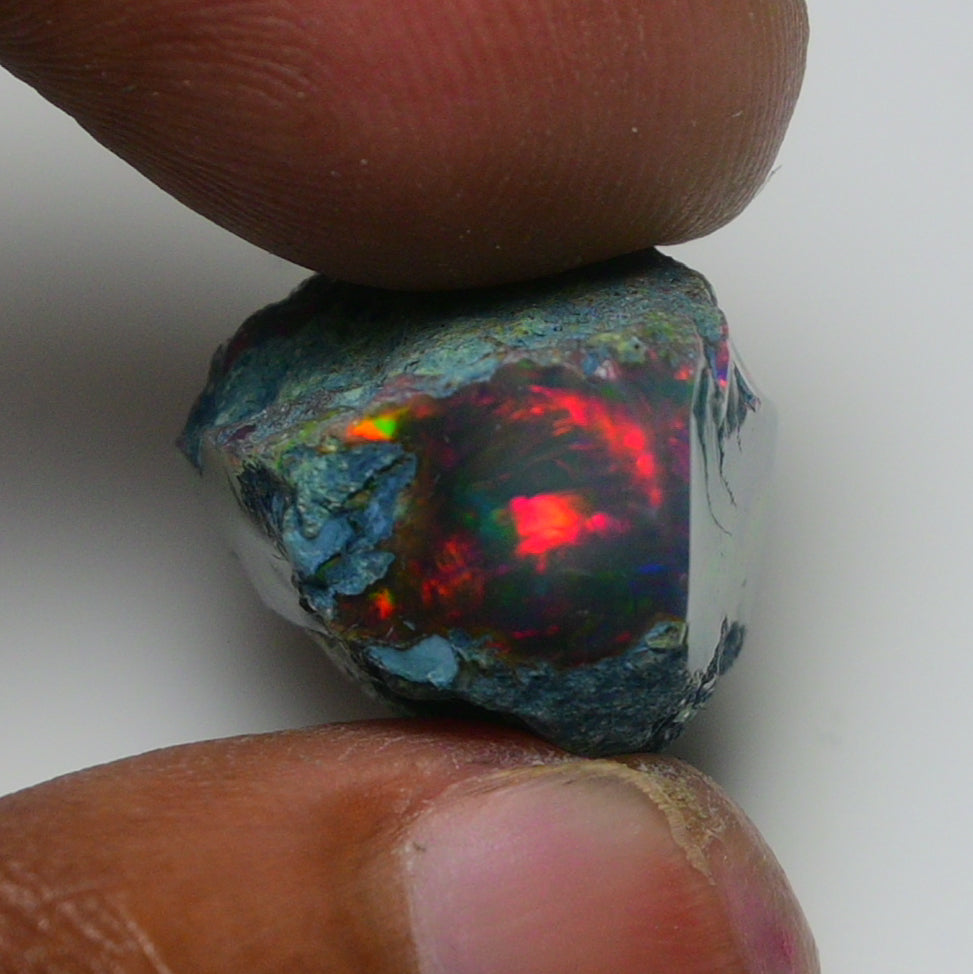 Rare Black Opal 23.50 Carats | Natural Black Ethiopian Opal Rough - Ready for Cutting & Jewelry!