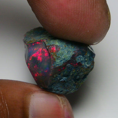 Rare Black Opal 23.50 Carats | Natural Black Ethiopian Opal Rough - Ready for Cutting & Jewelry!