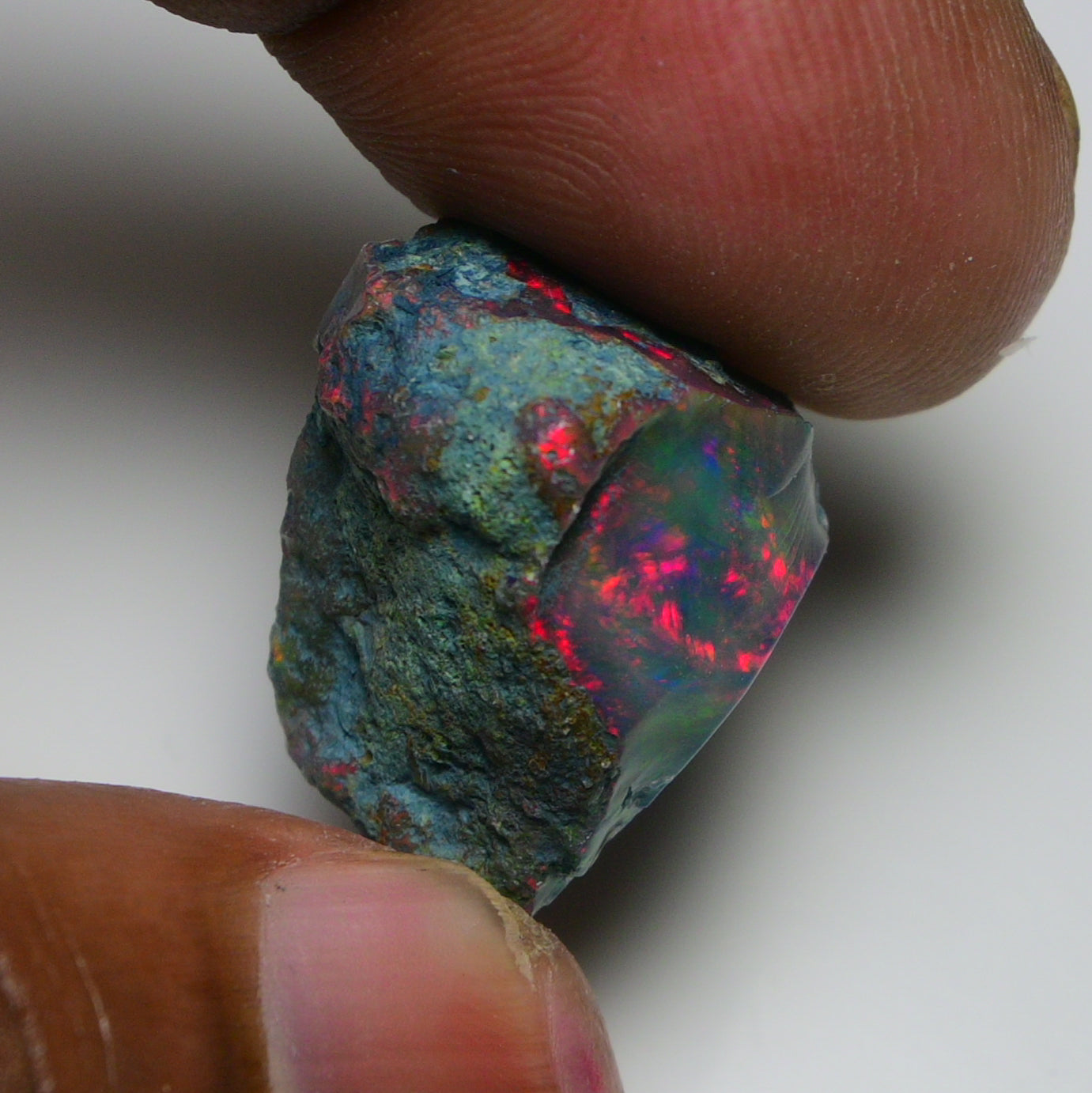 Rare Black Opal 23.50 Carats | Natural Black Ethiopian Opal Rough - Ready for Cutting & Jewelry!