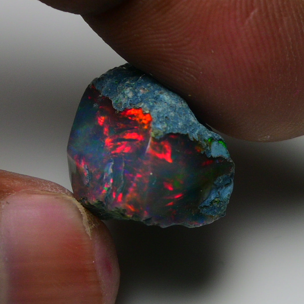Rare Black Opal 23.50 Carats | Natural Black Ethiopian Opal Rough - Ready for Cutting & Jewelry!