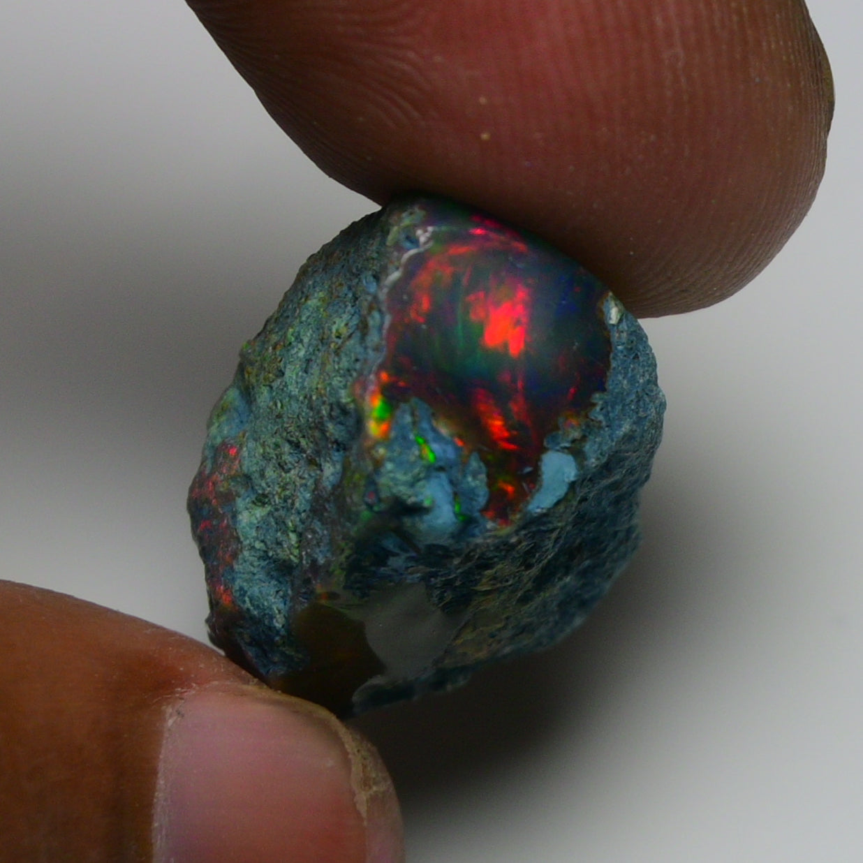 Rare Black Opal 23.50 Carats | Natural Black Ethiopian Opal Rough - Ready for Cutting & Jewelry!