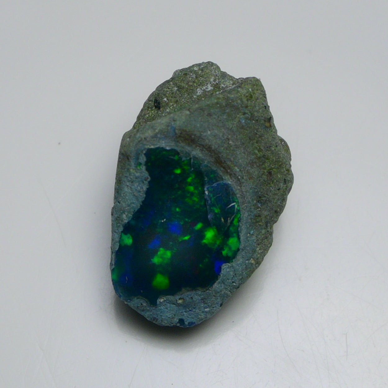 Rare Black Opal 19.45 Carats | Natural Black Ethiopian Opal Rough - Ready for Cutting & Jewelry!