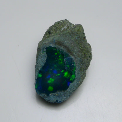 Rare Black Opal 19.45 Carats | Natural Black Ethiopian Opal Rough - Ready for Cutting & Jewelry!