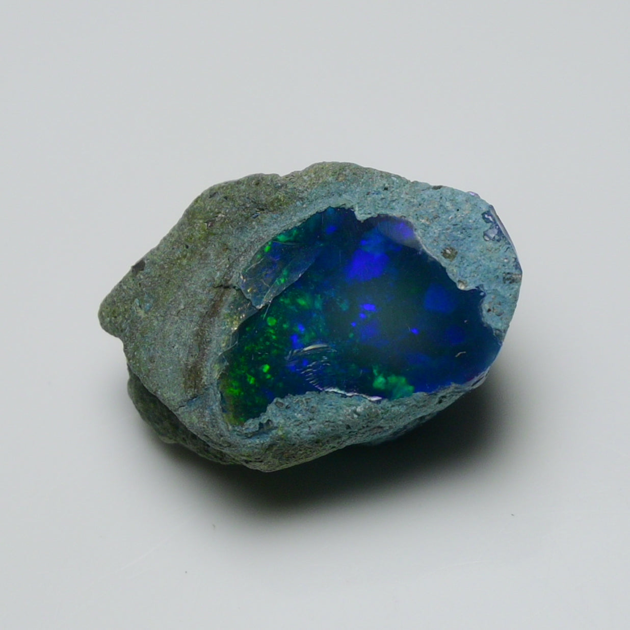 Rare Black Opal 19.45 Carats | Natural Black Ethiopian Opal Rough - Ready for Cutting & Jewelry!