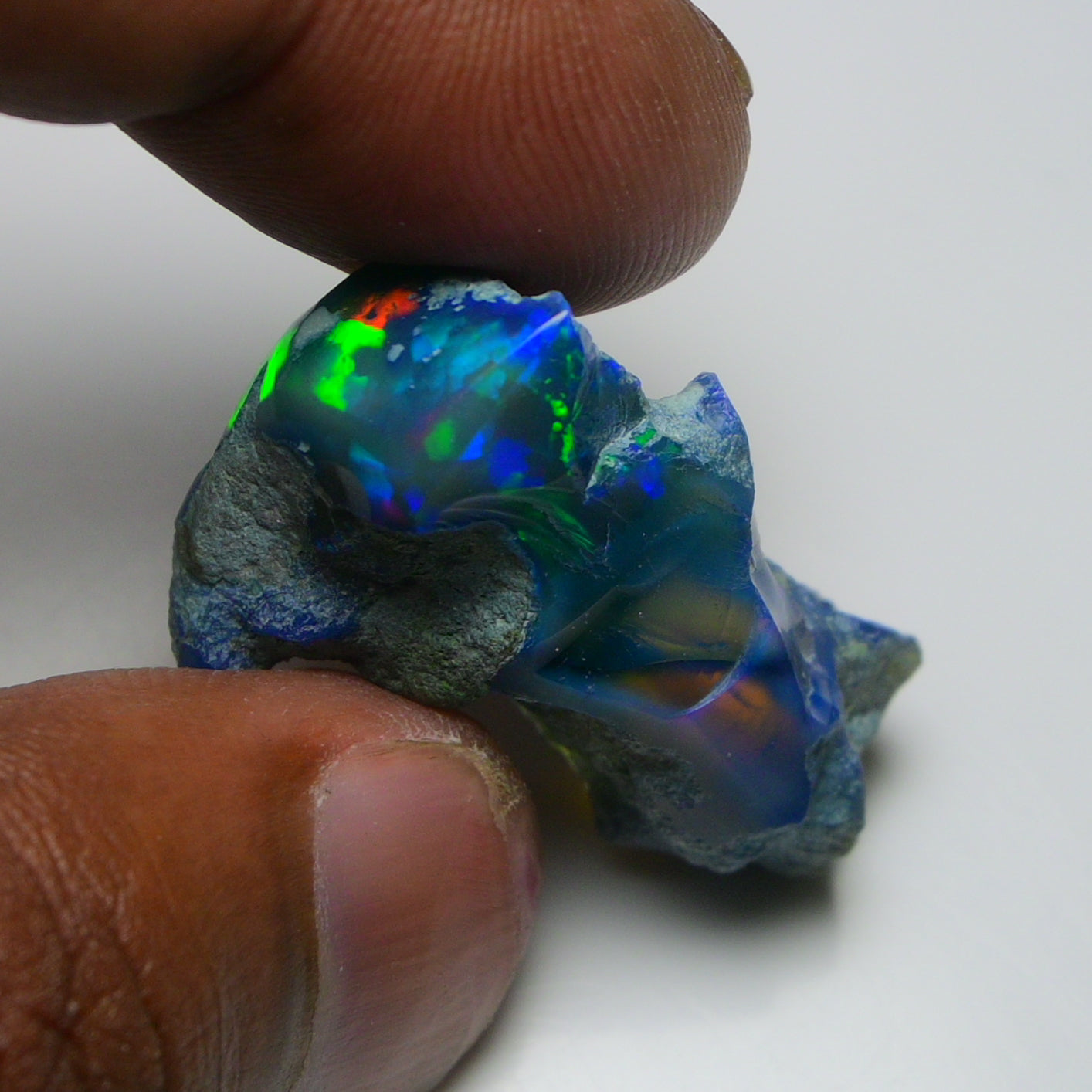 Rare Black Opal 34.80 Carats | Natural Black Ethiopian Opal Rough - Ready for Cutting & Jewelry!