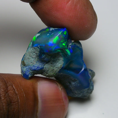 Rare Black Opal 34.80 Carats | Natural Black Ethiopian Opal Rough - Ready for Cutting & Jewelry!