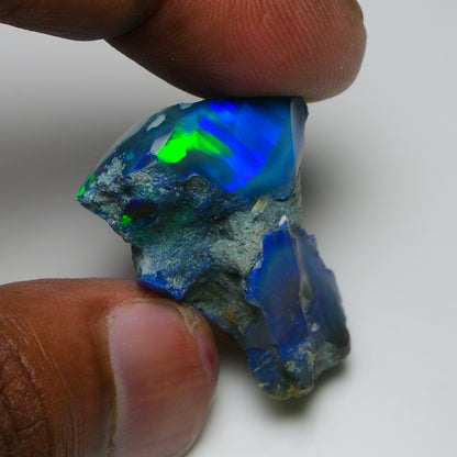 Rare Black Opal 34.80 Carats | Natural Black Ethiopian Opal Rough - Ready for Cutting & Jewelry!