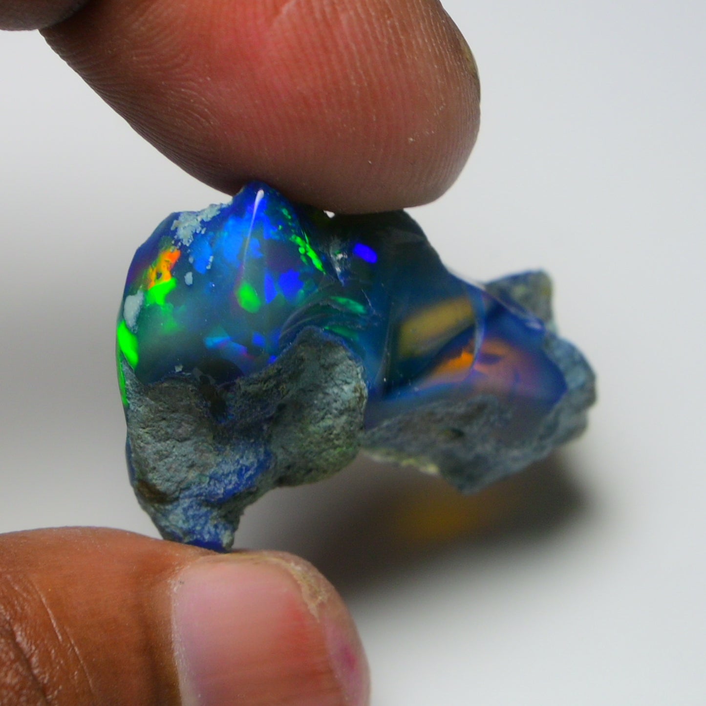 Rare Black Opal 34.80 Carats | Natural Black Ethiopian Opal Rough - Ready for Cutting & Jewelry!