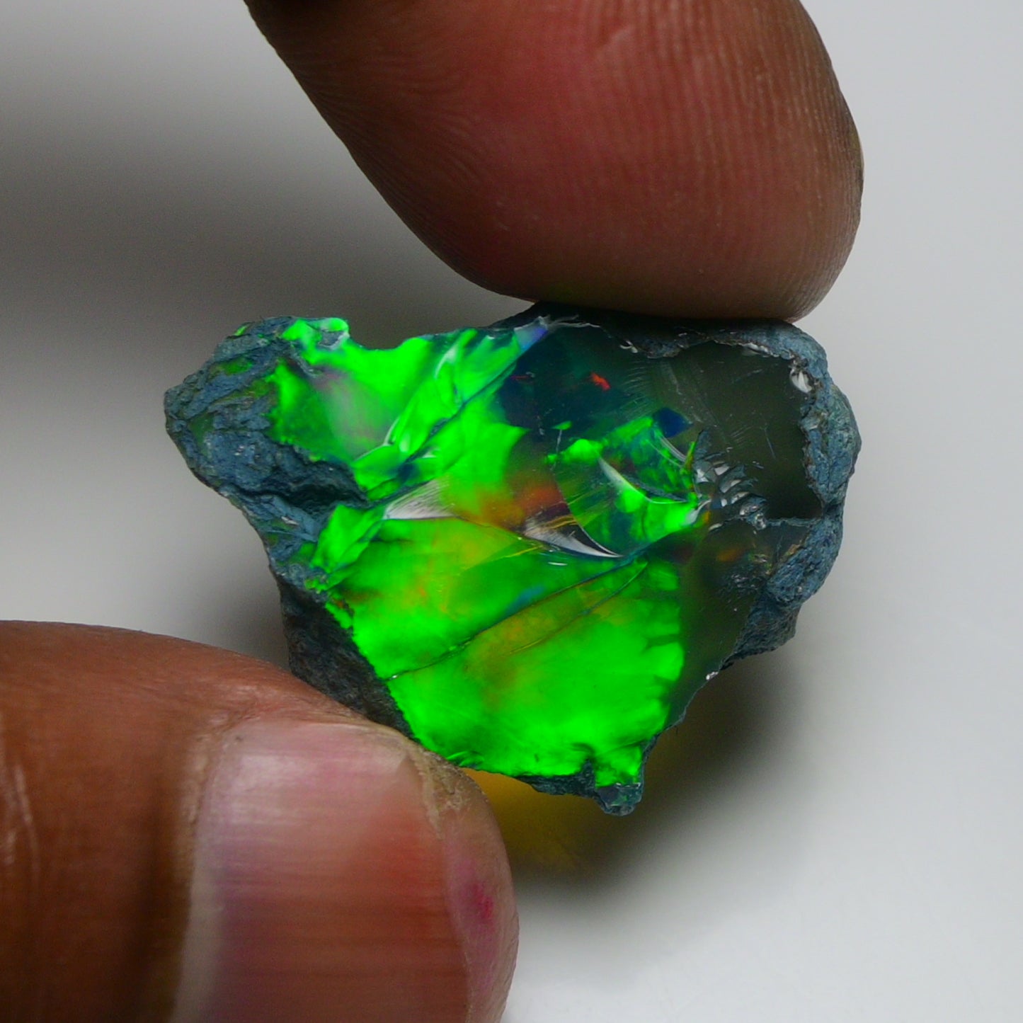 Rare Black Opal 20.95 Carats | Natural Black Ethiopian Opal Rough - Ready for Cutting & Jewelry!