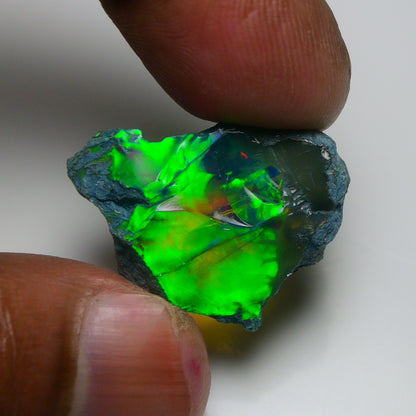 Rare Black Opal 20.95 Carats | Natural Black Ethiopian Opal Rough - Ready for Cutting & Jewelry!