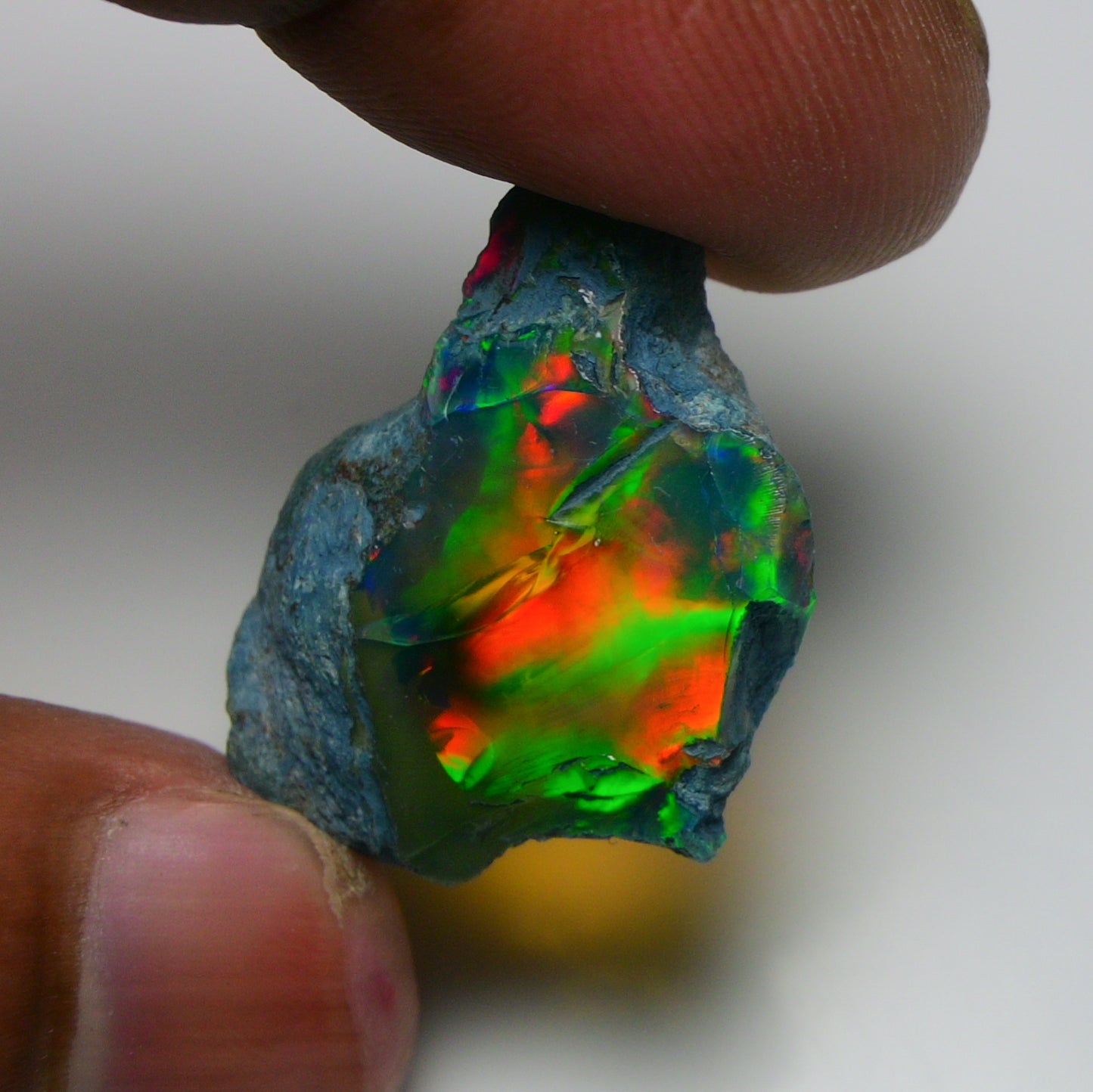 Rare Black Opal 20.95 Carats | Natural Black Ethiopian Opal Rough - Ready for Cutting & Jewelry!