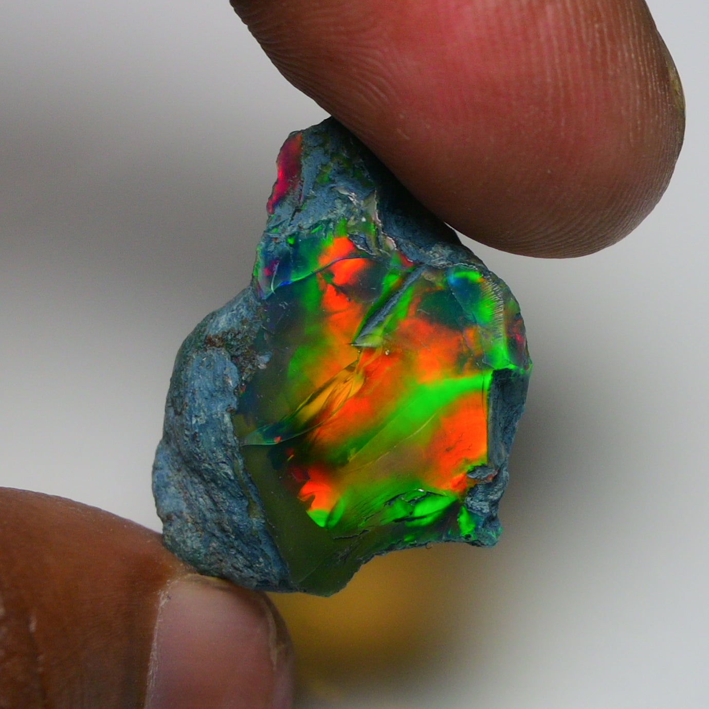 Rare Black Opal 20.95 Carats | Natural Black Ethiopian Opal Rough - Ready for Cutting & Jewelry!